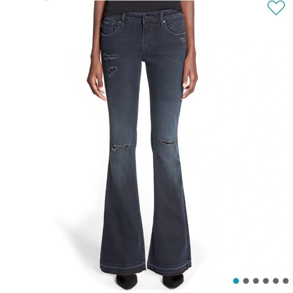 Vigoss Flare Leg Distressed Jeans Size 31” W x 33L ( 11/12 ) NWT - Picture 15 of 15